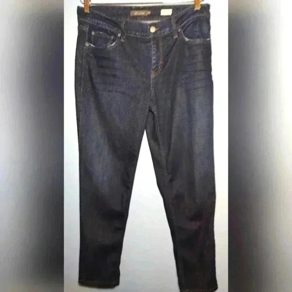 WOMEN'S Level 99  Anthropologie "Sienna Tomboy" Dark Wash Jeans. Size 29 - Picture 1 of 5